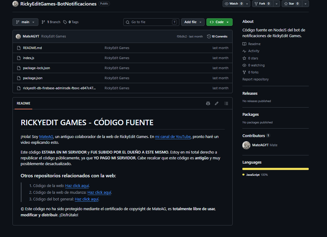 README del repo del bot JavaScript