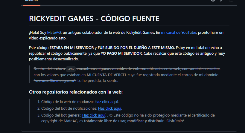 README del repo de la web de RickyEdit Games